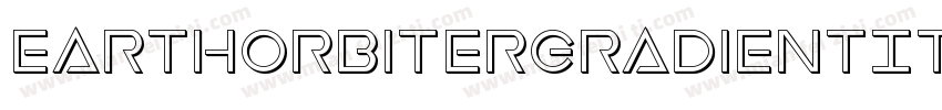 EarthOrbiterGradientItalic-2aAW字体转换