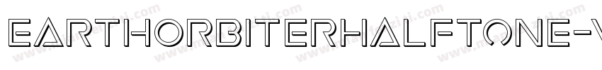 EarthOrbiterHalftone-vzlZ字体转换
