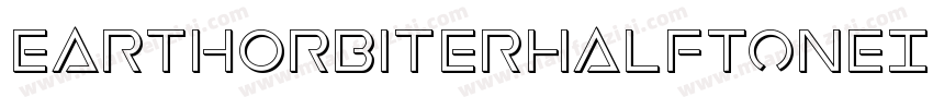 EarthOrbiterHalftoneItalic-wzn2字体转换