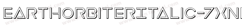 EarthOrbiterItalic-7xnE字体转换