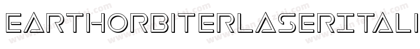 EarthOrbiterLaserItalic-dzml字体转换