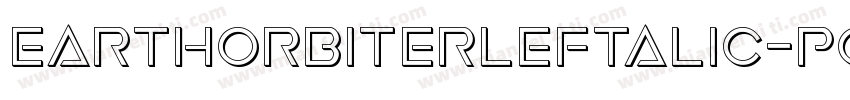 EarthOrbiterLeftalic-PgEP字体转换
