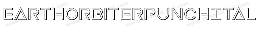 EarthOrbiterPunchItalic-ozaq字体转换