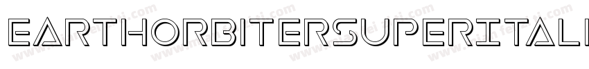 EarthOrbiterSuperItalic-0eAr字体转换