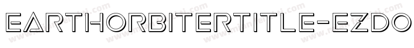 EarthOrbiterTitle-ezdO字体转换