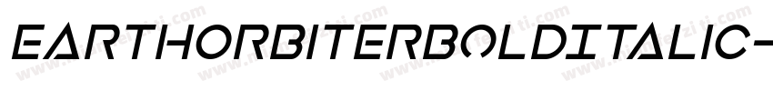 EarthOrbiterBoldItalic-ly4D字体转换