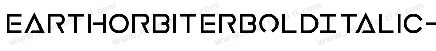 EarthOrbiterBoldItalic-ly4D字体转换