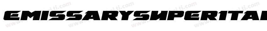 EmissarySuperItalic-r6q8字体转换