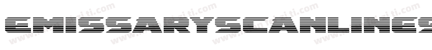 EmissaryScanlines-8pdZ字体转换
