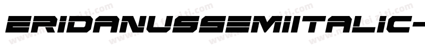 EridanusSemiItalic-1gXg字体转换