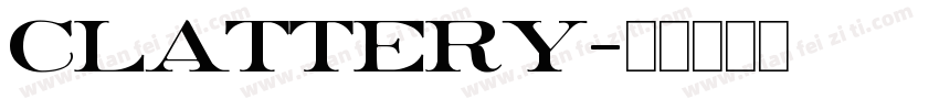 clattery字体转换