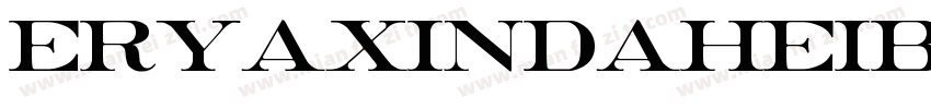 eryaxindaheiBold-reg字体转换