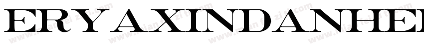 eryaxindanhei字体转换