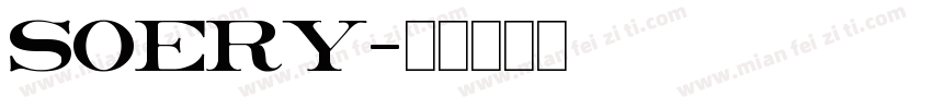 soery字体转换
