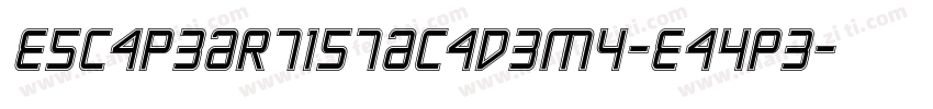 EscapeArtistAcademy-Ea4Pe字体转换