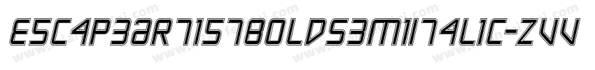 EscapeArtistBoldSemiItalic-ZVV8x字体转换