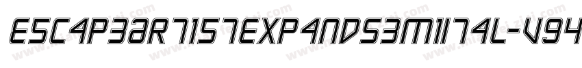 EscapeArtistExpandSemiItal-VG48w字体转换