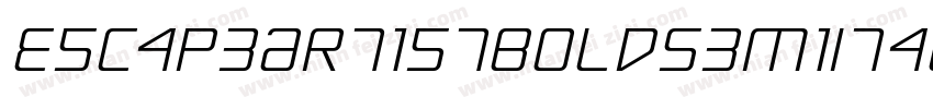 EscapeArtistBoldSemiItalic-ZVV8x字体转换