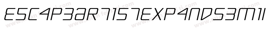 EscapeArtistExpandSemiItal-VG48w字体转换