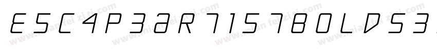 EscapeArtistBoldSemiItalic-ZVV8x字体转换