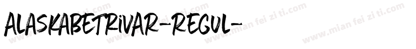 AlaskaBeTriVAR-Regul字体转换
