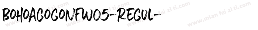 BohoAGogoNFW05-Regul字体转换
