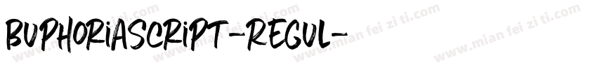 BuphoriaScript-Regul字体转换