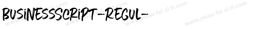 BusinessScript-Regul字体转换