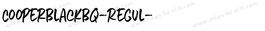 CooperBlackBQ-Regul字体转换