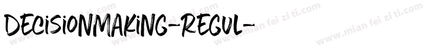 DecisionMaking-Regul字体转换