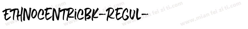 EthnocentricBk-Regul字体转换