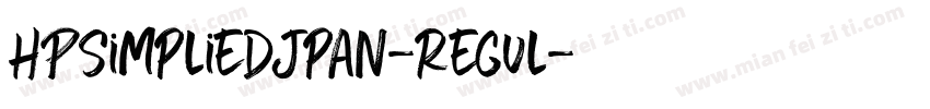 HPSimpliedjpan-Regul字体转换