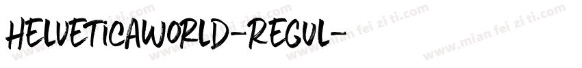 HelveticaWorld-Regul字体转换