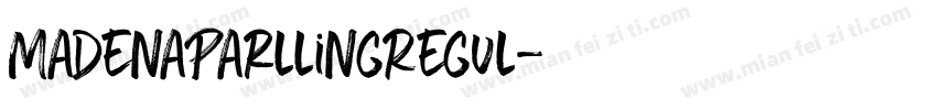 MadenaParllingRegul字体转换