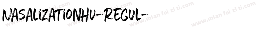NasalizationHv-Regul字体转换