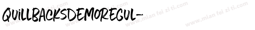 QuillbacksDemoRegul字体转换