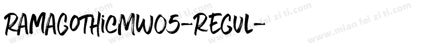 RamaGothicMW05-Regul字体转换