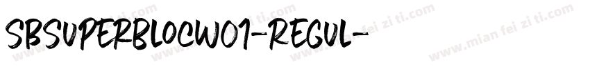 SBSuperblocW01-Regul字体转换