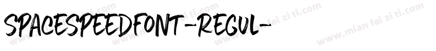 SpaceSpeedFont-Regul字体转换