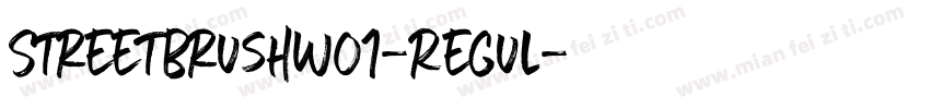StreetbrushW01-Regul字体转换