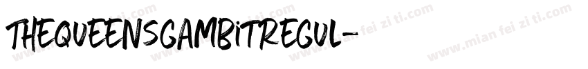 ThequeensgambitRegul字体转换
