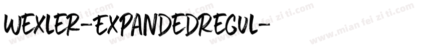 Wexler-ExpandedRegul字体转换
