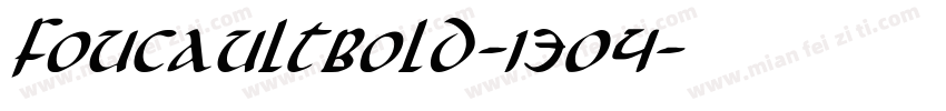 FoucaultBold-1304字体转换