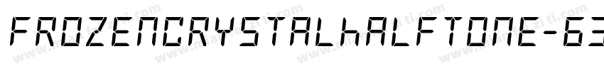 FrozenCrystalHalftone-63Oo字体转换