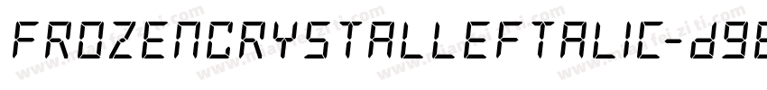 FrozenCrystalLeftalic-D96m字体转换