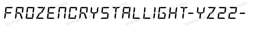 FrozenCrystalLight-yz22字体转换