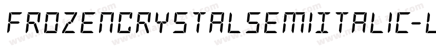 FrozenCrystalSemiItalic-lynZ字体转换