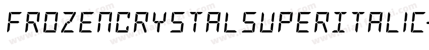 FrozenCrystalSuperItalic-ABj2字体转换