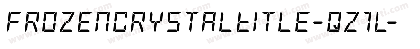FrozenCrystalTitle-qz1l字体转换