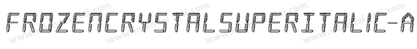 FrozenCrystalSuperItalic-ABj2字体转换